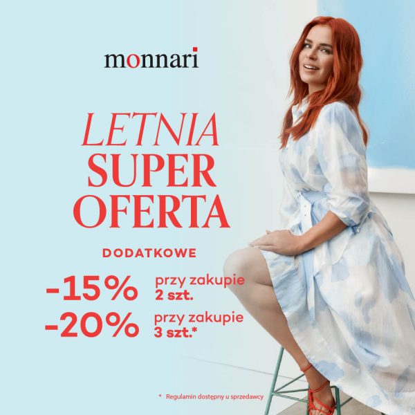 galeria twierdza Zamość Monnari promocja lato sukienka kobieta oferta