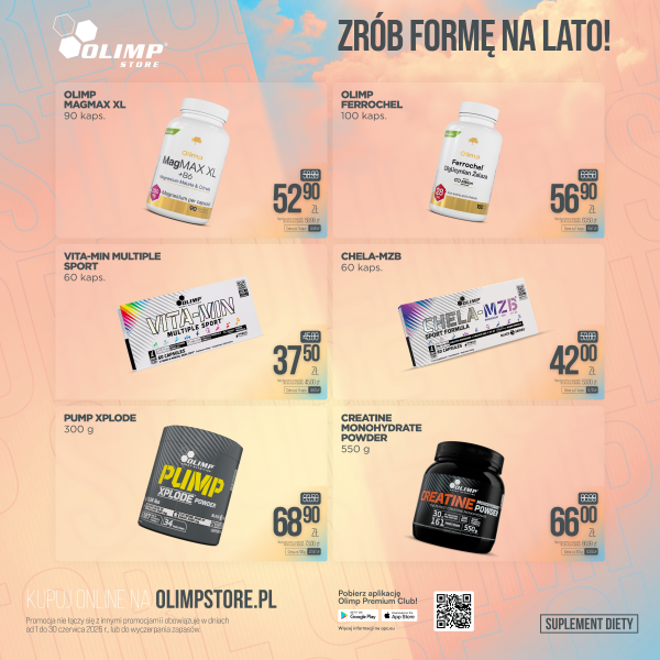 galeria twierdza zamość sklep olimp store odżywki czerwiec 2026 promocja forma na lato
