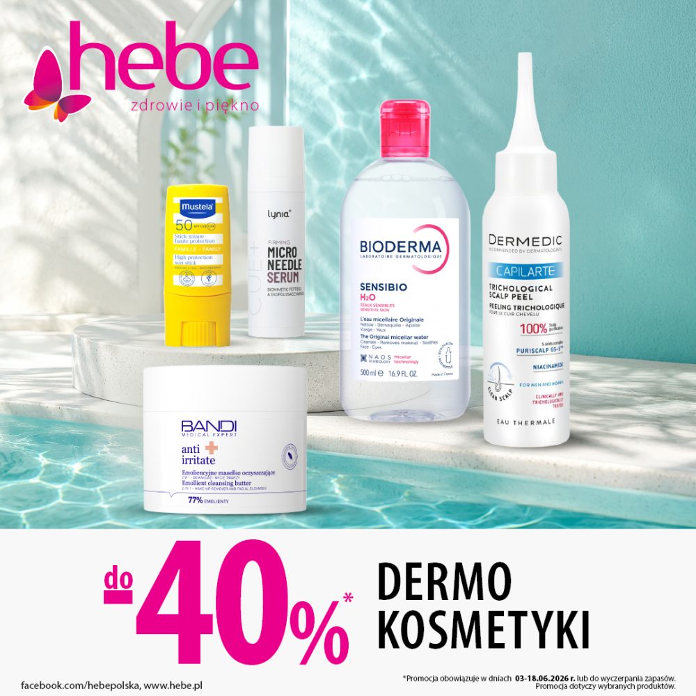galeria twierdza zamość promocja hebe kosmetyki dermokosmetyki