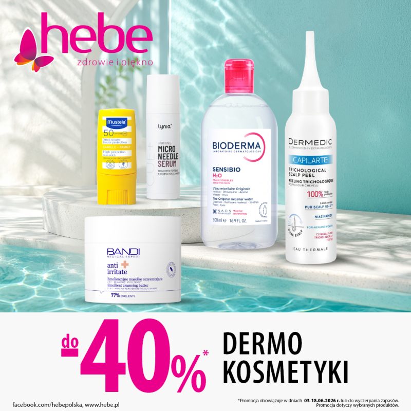 galeria twierdza zamość promocja hebe kosmetyki dermokosmetyki