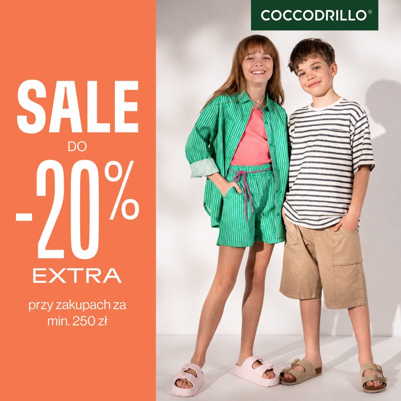 galeria twierdza zamość coccodrillo promocja wyprzedaż dla dzieci