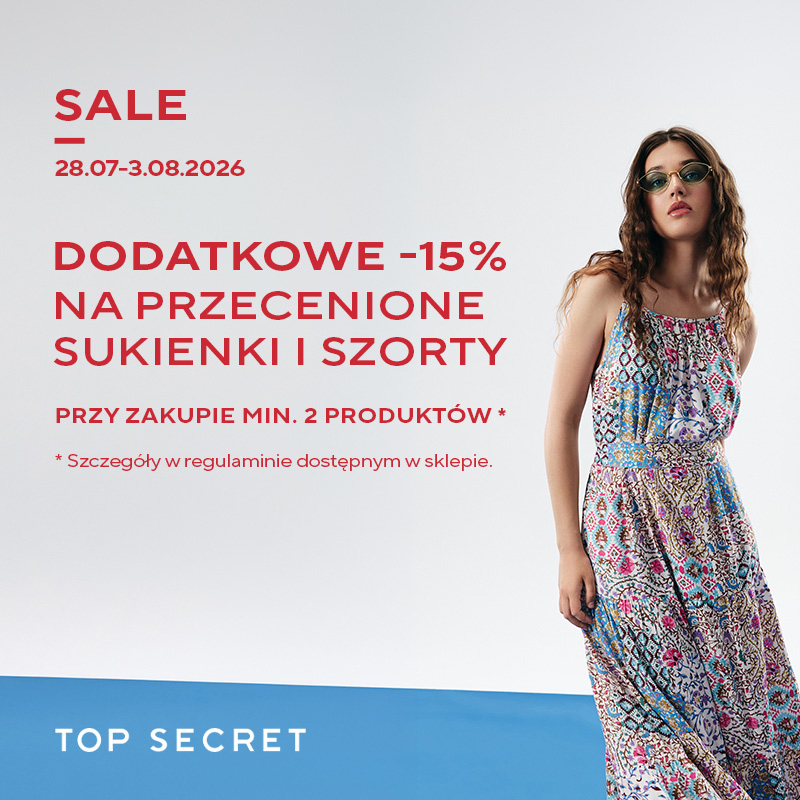 galeria twierdza zamość greenoint top secret wyprzedaż promocja kobieta sukienki lato
