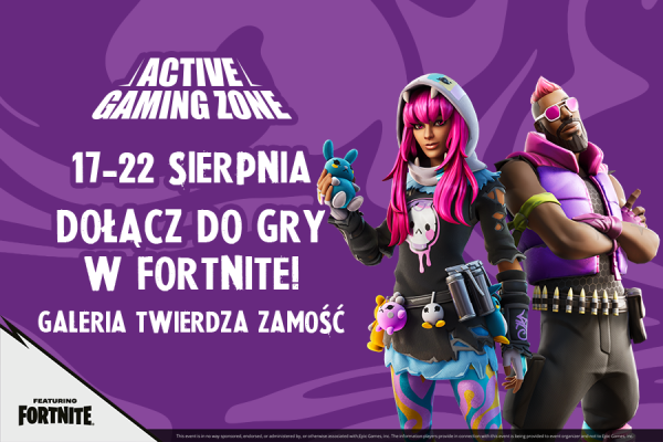 galeria twierdza zamość team active turniej gaming fortnite simracing gra wakacje