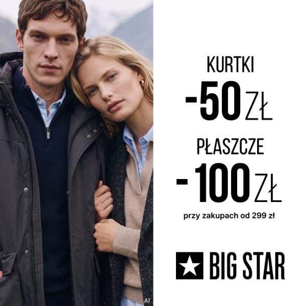 galeria twierdza zamość big star promocja kurtka płasz