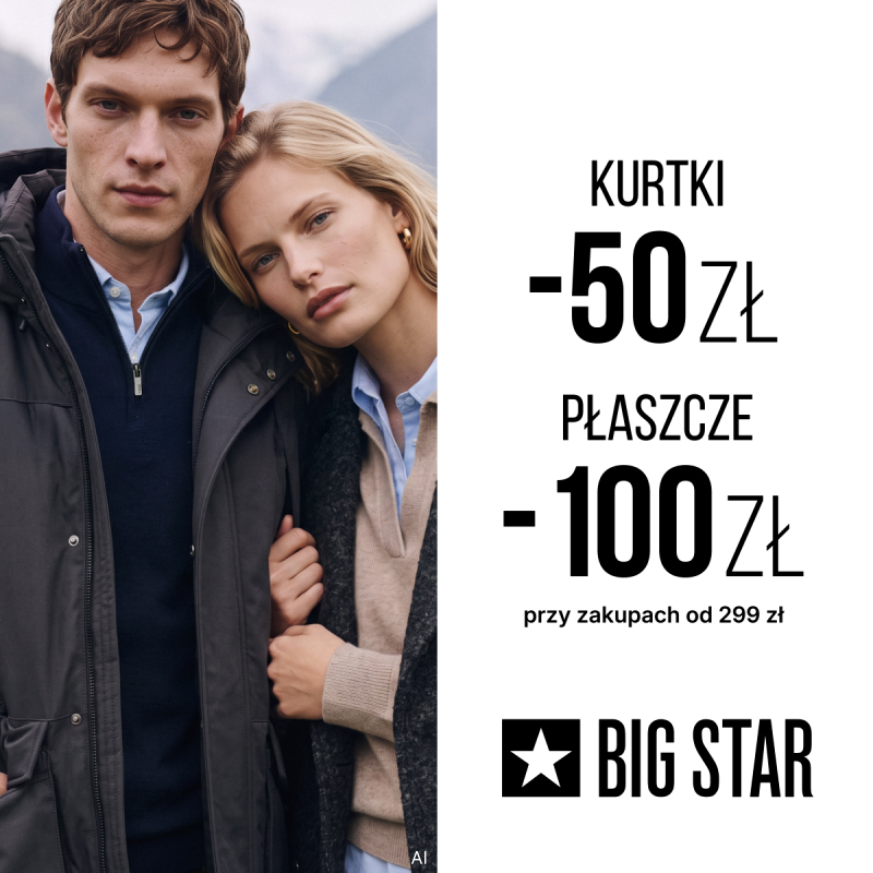 galeria twierdza zamość big star promocja kurtka płasz