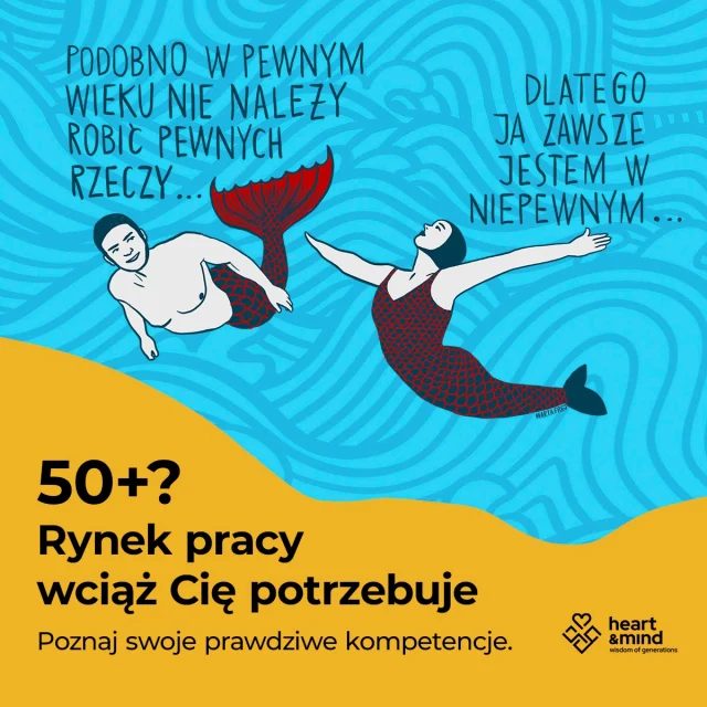 Masz 50+ i zastanawiasz się, co dalej z Twoją drogą zawodową? 💼✨

Dołącz do bezpłatnej grupy wsparcia online „Kariera 50Plus” – niezależnie od tego, czy szukasz nowego kierunku, planujesz powrót na rynek pracy, czy po prostu chcesz przyjrzeć się swoim możliwościom.

Wspólnie z @Fundacją Heart & Mind pomagamy obalać stereotypy, odkrywać i porządkować kompetencje oraz szukać nowych ścieżek rozwoju. 🌱

To przestrzeń, w której znajdziesz wsparcie, praktyczne wskazówki i możliwość wymiany doświadczeń z osobami będącymi na podobnym etapie zawodowym. 🤝

 👉 Kliknij i dowiedz się więcej: https://forms.cloud.microsoft/pages/responsepage.aspx?id=Cf4yFLGp-EW9Uge71N0X0EemIia_GKNBsCrCyilI9otUNTlUS05KWFA1Nkk2WkRDU01JSFJVNlQ5Uy4u&route=shorturl